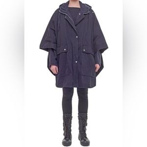 DAMIR DOMA Silent Oversized Hoodie Jacket Double Layer Wool Cotton Coat Gray S